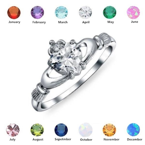 Birthstone Silver Ring